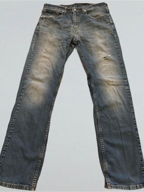 Levi's 559 Relaxed Straight Distressed Retro Blue Jeans